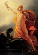 Heinrich Friedrich Fuger Prometheus brings Fire to Mankind USA oil painting artist